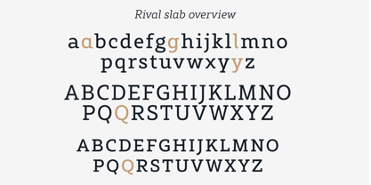 Rival Slab Font Poster 14