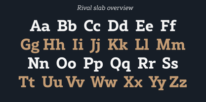 Rival Slab Font Poster 15