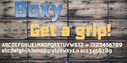 Boxy Font Poster 2