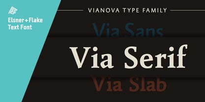 Vianova Serif Pro Police Poster 1