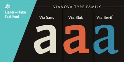 Vianova Serif Pro Police Poster 2
