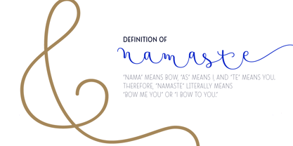 Namaste Font Poster 12
