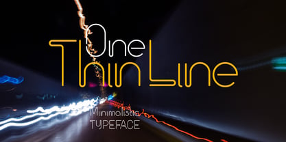 One Thin Line Fuente Póster 1