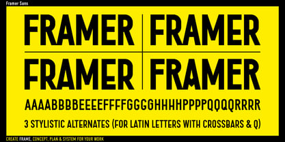 Framer Sans Police Poster 3
