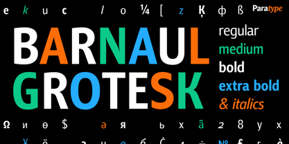 Barnaul Grotesk Fuente Póster 1