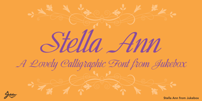 Stella Ann Font Poster 6