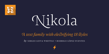 Nikola Font Poster 1