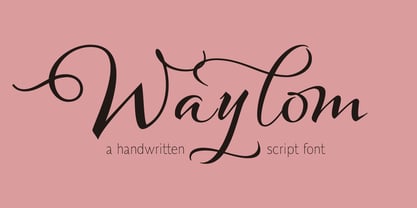 Waylom Font Poster 1