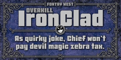 FTY Overkill Condensed Font Poster 3