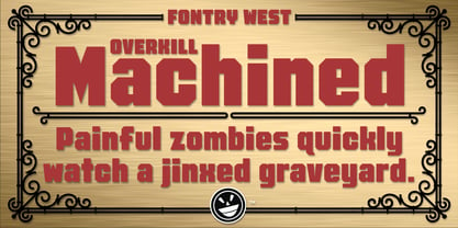 FTY Overkill Condensed Font Poster 5