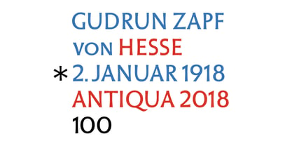 Hesse Antiqua Font Poster 5