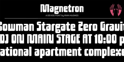 Magnetron Font Poster 1