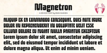 Magnetron Font Poster 4