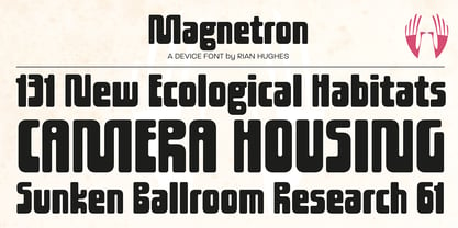 Magnetron Font Poster 3