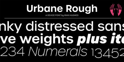 Urbane Rough Font Poster 1