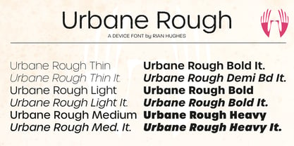 Urbane Rough Font Poster 6