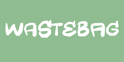 Wastebag Font Poster 6