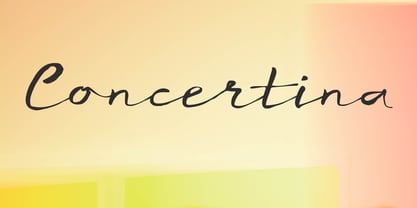Concertina Font Poster 7
