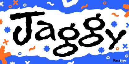 Jaggy Font Poster 1