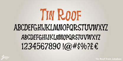 Tin Roof Font Poster 2