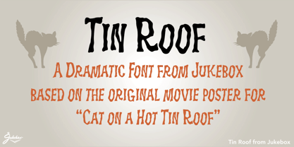 Tin Roof Font Poster 5