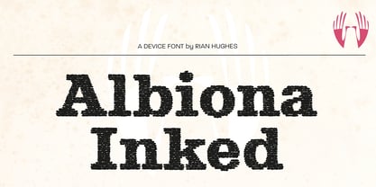 Albiona Inked Font Poster 2