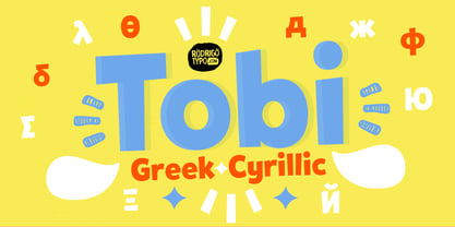 Tobi Greek Cyrillic Fuente Póster 14