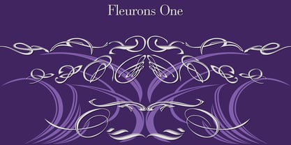 Fleurons One Font Poster 3