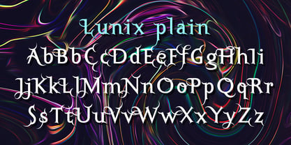 Lunix Font Poster 4