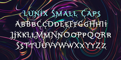 Lunix Font Poster 2