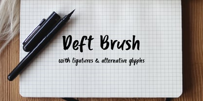Deft Brush Font Poster 4