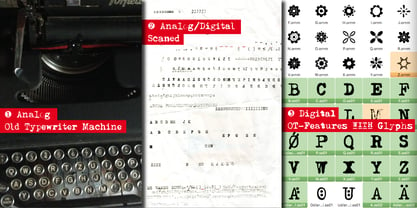 Typewriter 1950 Tech Mono Font Poster 9