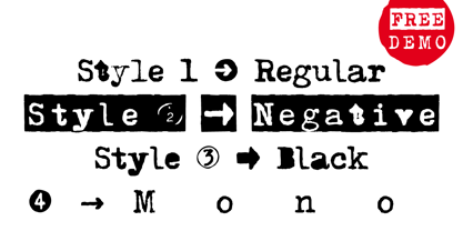 Typewriter 1950 Tech Mono Font Poster 6