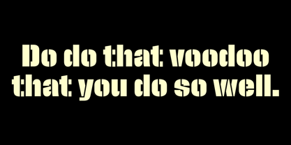 Pressio Stencil Font Poster 6