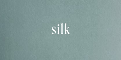 Silk Serif Condensed Fuente Póster 6