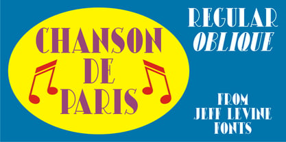Chanson De Paris JNL Font Poster 1