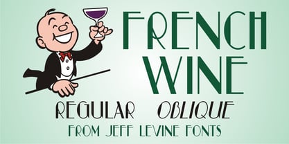French Wine JNL Font Poster 1