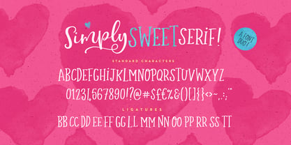 Simply Sweet Font Poster 1