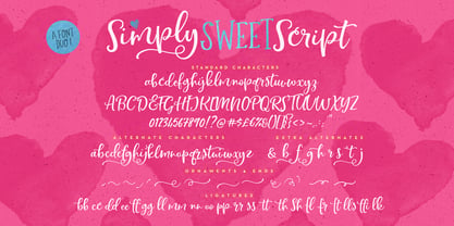 Simply Sweet Font Poster 2