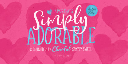 Simply Sweet Font Poster 12