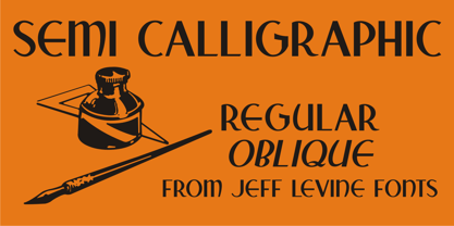 Semi Calligraphic JNL Font Poster 1