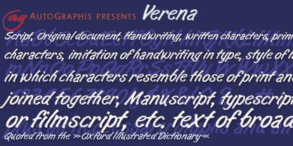 Verena Font Poster 2