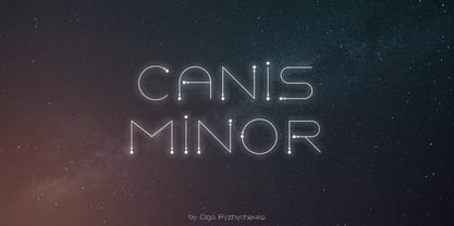 Canis Minor Font Poster 5
