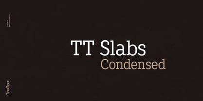 TT Slabs Condensed Police Poster 1