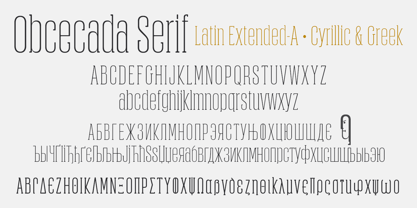 Obcecada Sans & Serif Fuente Póster 2