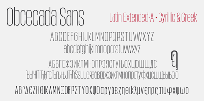 Obcecada Sans & Serif Font Poster 3