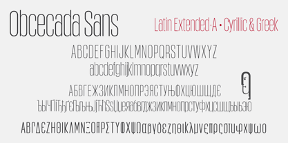 Obcecada Sans & Serif Font Poster 5