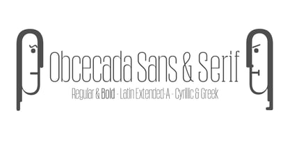Obcecada Sans & Serif Font Poster 5