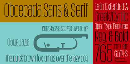 Obcecada Sans & Serif Font Poster 6