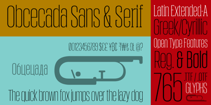 Obcecada Sans & Serif Police Poster 6